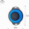 Collapsible Colander, 2 Pcs Large And Small Silicone Kitchen Strainer for Draining Pasta, Vegetable and Fruit By ELITRA HOME, Blue - 3 of 4