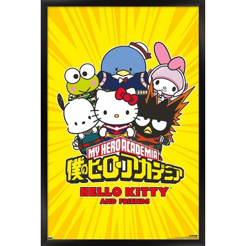Hello Kitty and Friends - Kawaii Milk Wall Poster, 22.375 x 34 Framed 