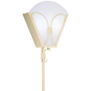 360 Lighting Remmick 12 1/2" High Beige Lace Metal Plug-In Wall Sconce - 1 of 1