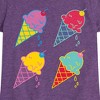 Girls' - Instant Message - Ice Cream Pop Fitted Short Sleeve Graphic T-Shirt - 2 of 4