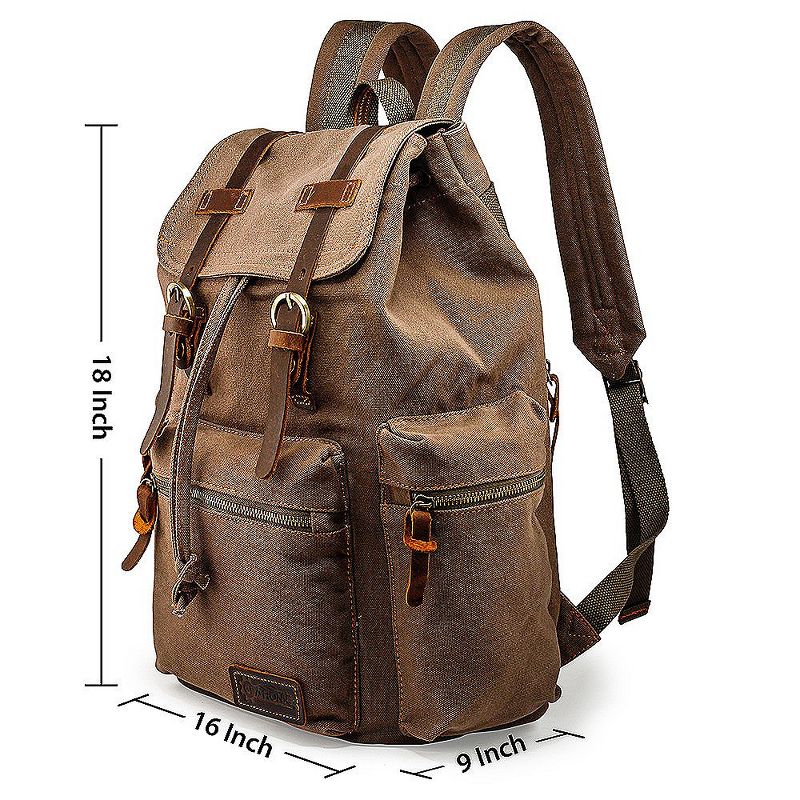 Gearonic Outdoor Sport Vintage Canvas Military Backpack, 3 of 8