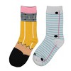 Cool Socks, Pencil & Paper, Funny Novelty Socks, Large - 3 of 4