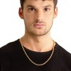 Crucible Men's Beveled Edge Curb Chain Gold Steel Necklace - 2 of 4