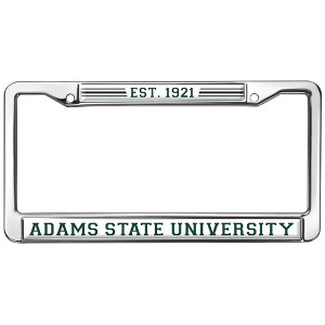 Adams State University School Logo Full Size Standard License Plate Metal Frame - 1 of 4