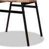 4pc Sherwood Metal & Wood Dining Chair Set Black/Walnut - Baxton Studio: Mid-Century, Polyester Upholstery - 4 of 4
