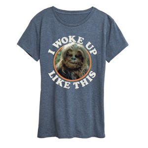 Women's - Star Wars - I Woke Up Like This Chewie Short Sleeve Graphic T-Shirt - 1 of 4