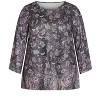 Avenue Women's Plus Size Evie Top - 4 of 4