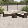 vidaXL Garden Sofa Set Black, Cream White - Brown and Cream With Table - 2 of 4