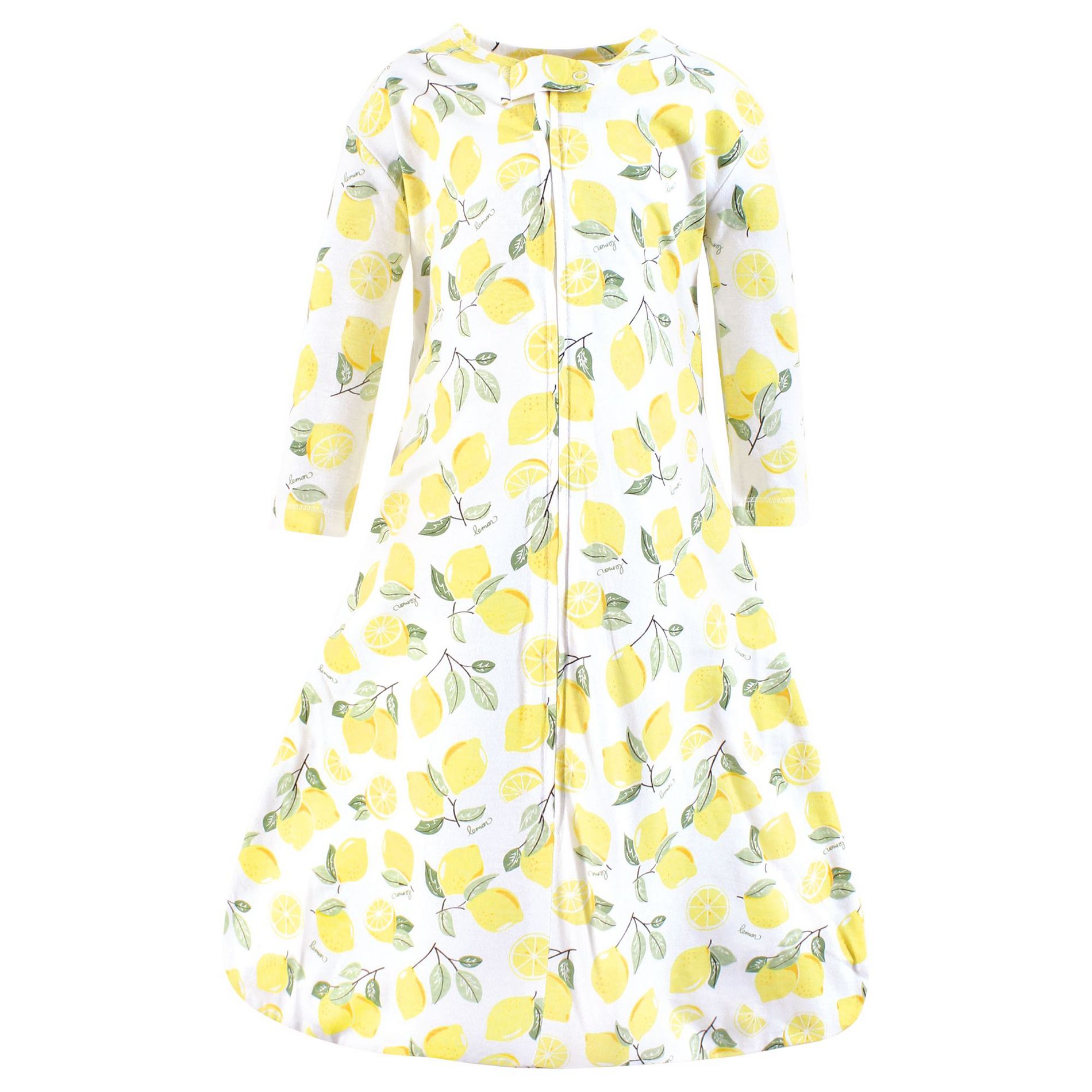 Hudson Baby Infant Girl Long Sleeve Cotton Jersey Sleeping Bag, Sack, Blanket, Lemon, 12-18 Months