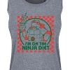 Women's - Teenage Mutant Ninja Turtles - I'm On The Ninja Diet Graphic Racerback Tank - 2 of 4