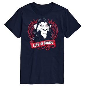 Men's - Disney Villains - Love Is Savage Short Sleeve Graphic T-Shirt - 1 of 4