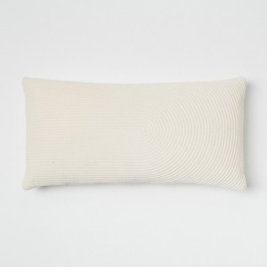 Quilted Velvet Oversized Lumbar Throw Pillow Cream - Project 62 , Ivory