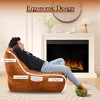 NicBex Suede Fabric Bean Bag Chair with High-Density Memory Foam,Cozy Lazy Sofa Chair,Modern Lounge Chair for Living Room - 4 of 4
