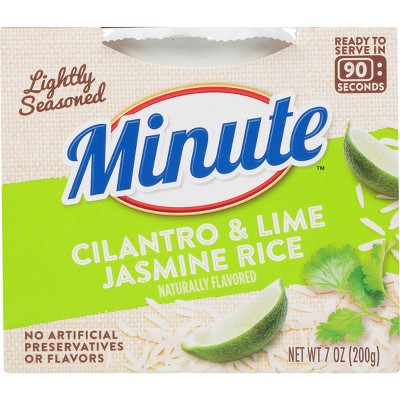 Minute 90 Second Cilantro & Lime Jasmine Rice Microwavable Bowl - 7oz
