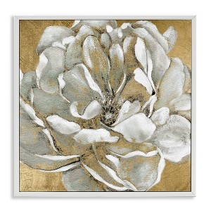 Stupell Industries Blushing White Magnolia Flower Abstract, 12" x 12" - 1 of 4