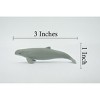 Collectible Wildlife Gifts | Whale, Pilot Whale, Hand Painted, Rubber Cetaceans, High Quality Rubber, Realistic, Toy,  Model, Gift,   3"   CH503 BB156 - 2 of 4