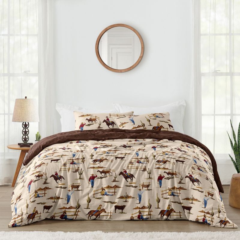 Sweet Jojo Designs Boy Full/Queen Comforter Bedding Set Wild West Cowboy Multicolor 3pc, 1 of 7