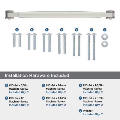 Stature 12-inch Satin Nickel Appliance Pull with Mounting Hardware