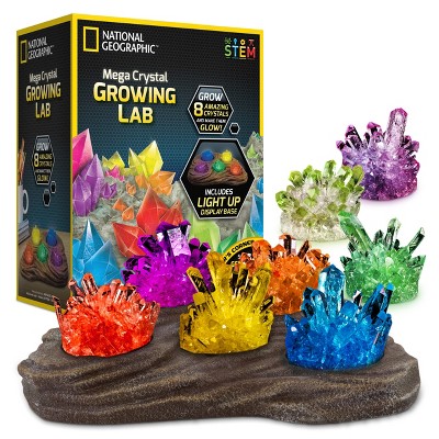 3 Vibrant Colored Crystals To Grow 3 NATIONAL GEOGRAPHIC Crystal Growing Kit 