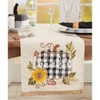 Saro Lifestyle Thankful Table Runner With Plaid Pumpkin Design, Beige, 16" x 70" - 3 of 3