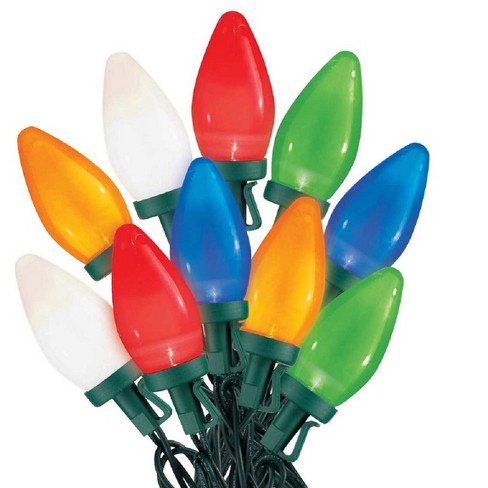 Sylvania Stay-lit 2 Sets Of 50-count Led C9 Lights Multi-color : Target