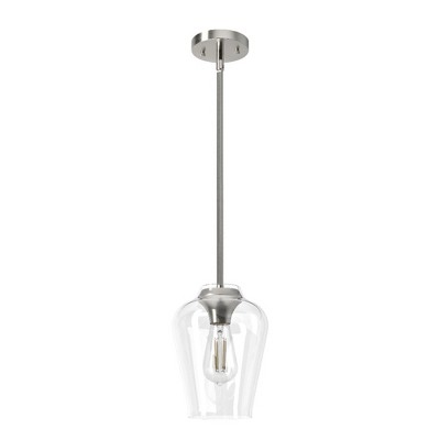 Hunter Fans Vidria 1 - Light Pendant in  Brushed Nickel