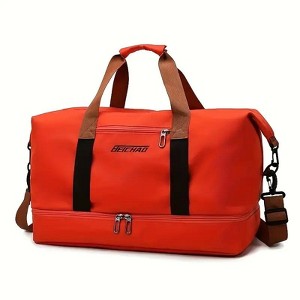 Luupatchy Large Capacity Travel Bag, Dry Wet Separation , For Travel, Fitness Yoga, Weekend Tote Overnight Bag - 1 of 2