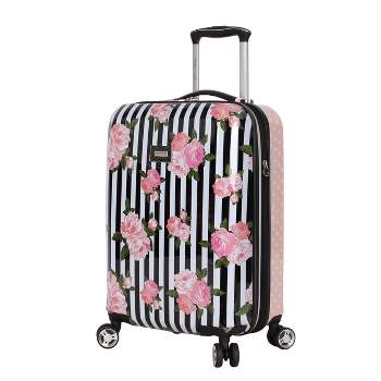 Betsey Johnson Expandable Hardside Carry On Spinner Suitcase