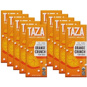 Taza Chocolate Orange Crunch Dark Chocolate Bar - Case of 10/2.5 oz - 1 of 4