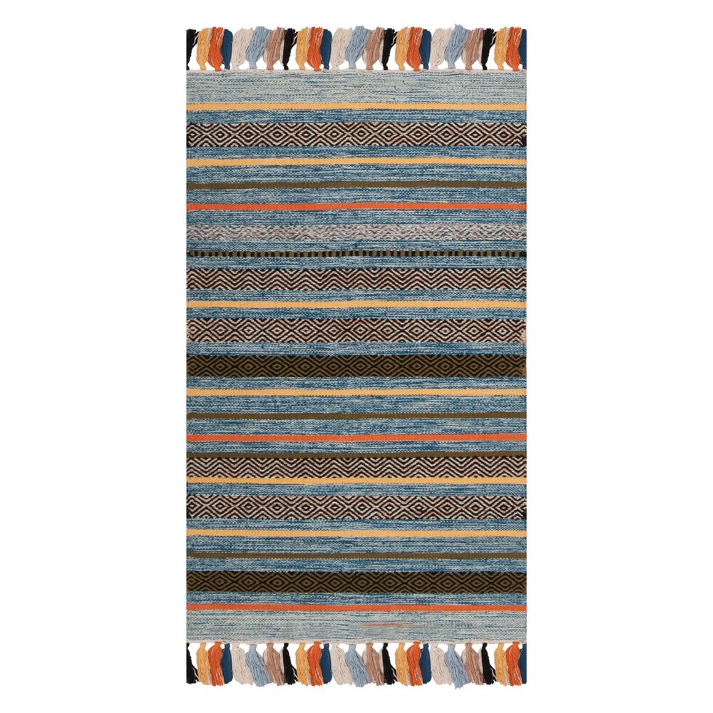  Lenore Stripe Accent Rug Blue/Multi