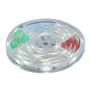 Novelty Lights RGBW Color Changing LED Tape Rope Light Kit, 16.4 Feet - 1 of 4