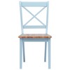 vidaXL Dining Chairs 4 pcs Gray and Light Wood Solid Rubber Wood - 3 of 4