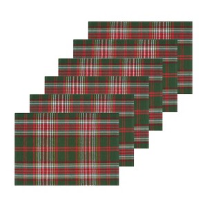 C&F Home Axel Plaid Placemats Set of 6, 13" x 19" - 1 of 4