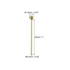 Unique Bargains Brass DIY Craft Jewelry Making Round Ball Head Pins 200 Pcs - 2 of 4