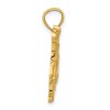 Black Bow Jewelry 14k Yellow Gold Polished Galloping Horse Pendant - 2 of 4