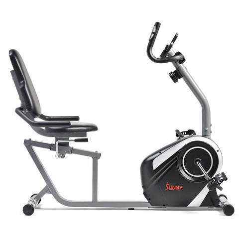 Sunny Health Fitness Magnetic Recumbent Exercise Bike Gray Target