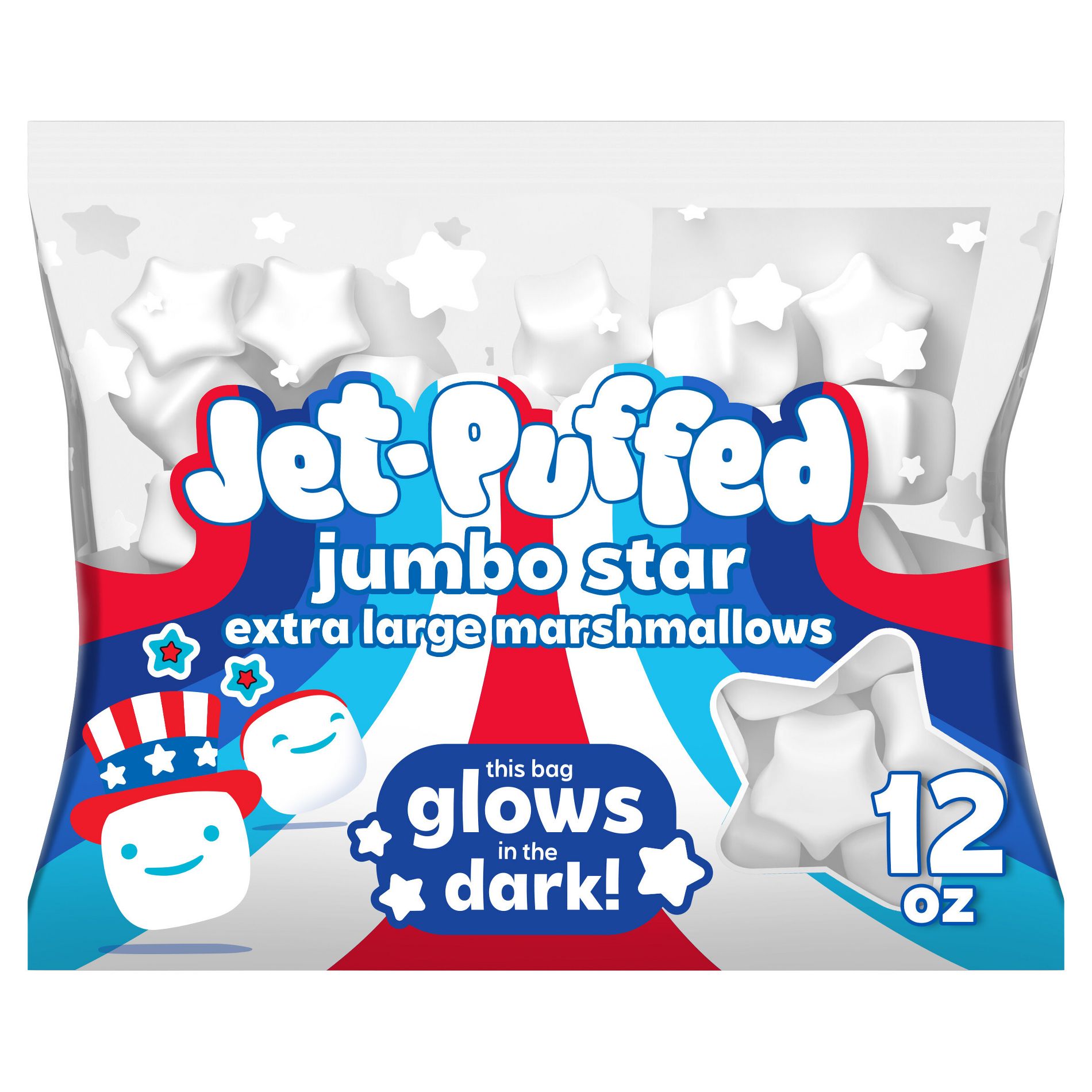 Jet-Puffed Jumbo Star Marshmallows - 12oz