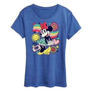 Women's - Disney - Minnie Mouse Retro Icons Short Sleeve Graphic T-Shirt - 1 of 4