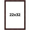 PosterPalooza | Distressed Brown Picture Frame - UV Acrylic, Foam Board Backing, Hanging Hardware - 2 of 4