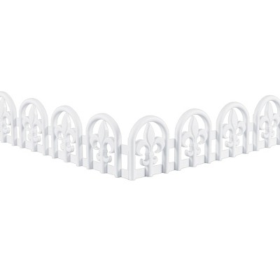 Collections Etc Fleur-de-lis Arched Garden Border Stakes - Set of 8 NO SIZE