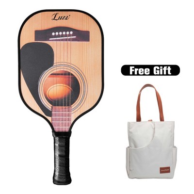 Luzz T700 Carbon Fiber Pickleball Paddle with Sandblasted Surface & Honeycomb Core Racket - Includes Free Versatile Tote Bag