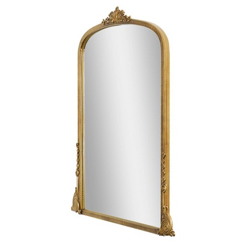 Arlington Ornate Large Wall Mirror - Antique Brass