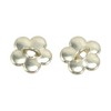 Unique Bargains Five-petal Flowers Shoelace Charms Gold Tone Beige 2 Pcs - 4 of 4