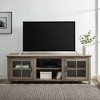 70" MDF Glass-Door Modern Farmhouse TV Stand with Adjustable Shelves and Cord Management for Living Room and Bedroom - 4 of 4
