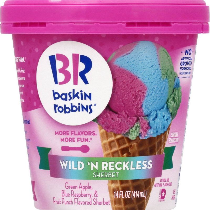 Baskin Robbins Frozen Wild N Reckless Sherbet - 14oz, 2 of 7