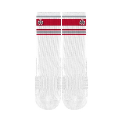 NCAA Ohio State Buckeyes Adult Retro Crew Socks - M/L