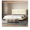 Coucheta Velvet Bed Frame with adjustable headboard, noise-free design & sturdy foundation. Features elegant button-tufted details. - 2 of 4