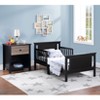 NicBex Modern Toddler Bed, Wooden Baby Bed Frame with 4 Side Guardrails and Low Rise Design for Boy and Girl - 2 of 4