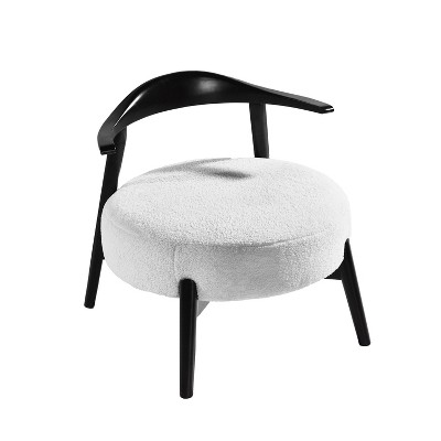 NicBex Soft Fabric Accent Chair,Upholstered Living Room Chairs with Mid-Height Backrest,Modern Armless Chair,Accent Chairs for Living Room