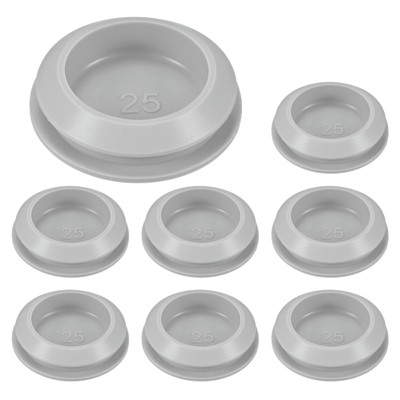 Unique Bargains Rubber Corrosion-Resistant Silicone Snap-in Locking Hole Plugs Gray